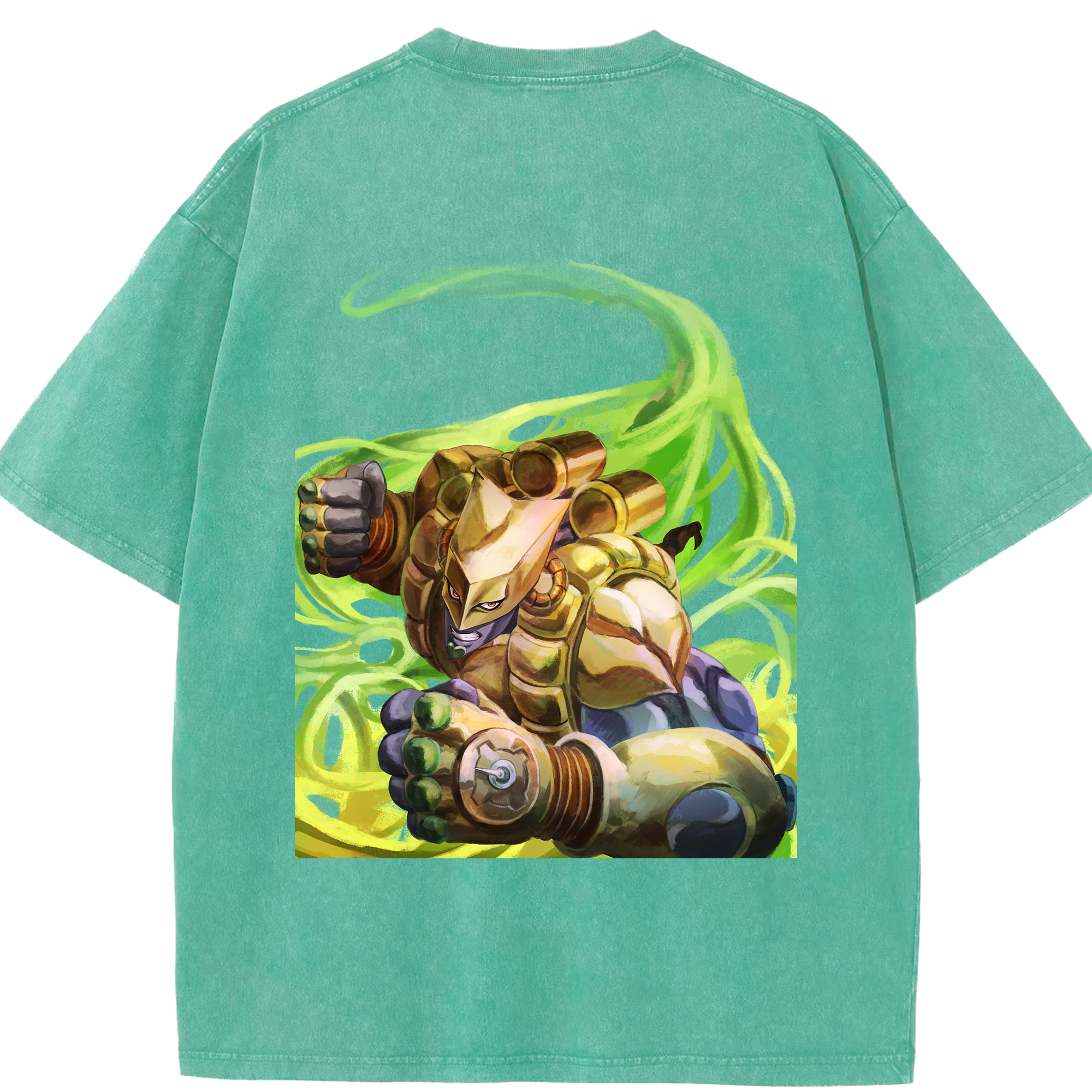 （画像用） ジョジョの奇妙な冒険 ディオ?ブランドー JoJo's Bizarre Adventure Dio Brando 綿100% ヴィンテージ風 半袖Tシャツ（背面プリント）